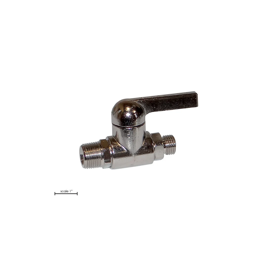Ball Valve, 1/4" NPS x 3/8" NPT, 250 PSI