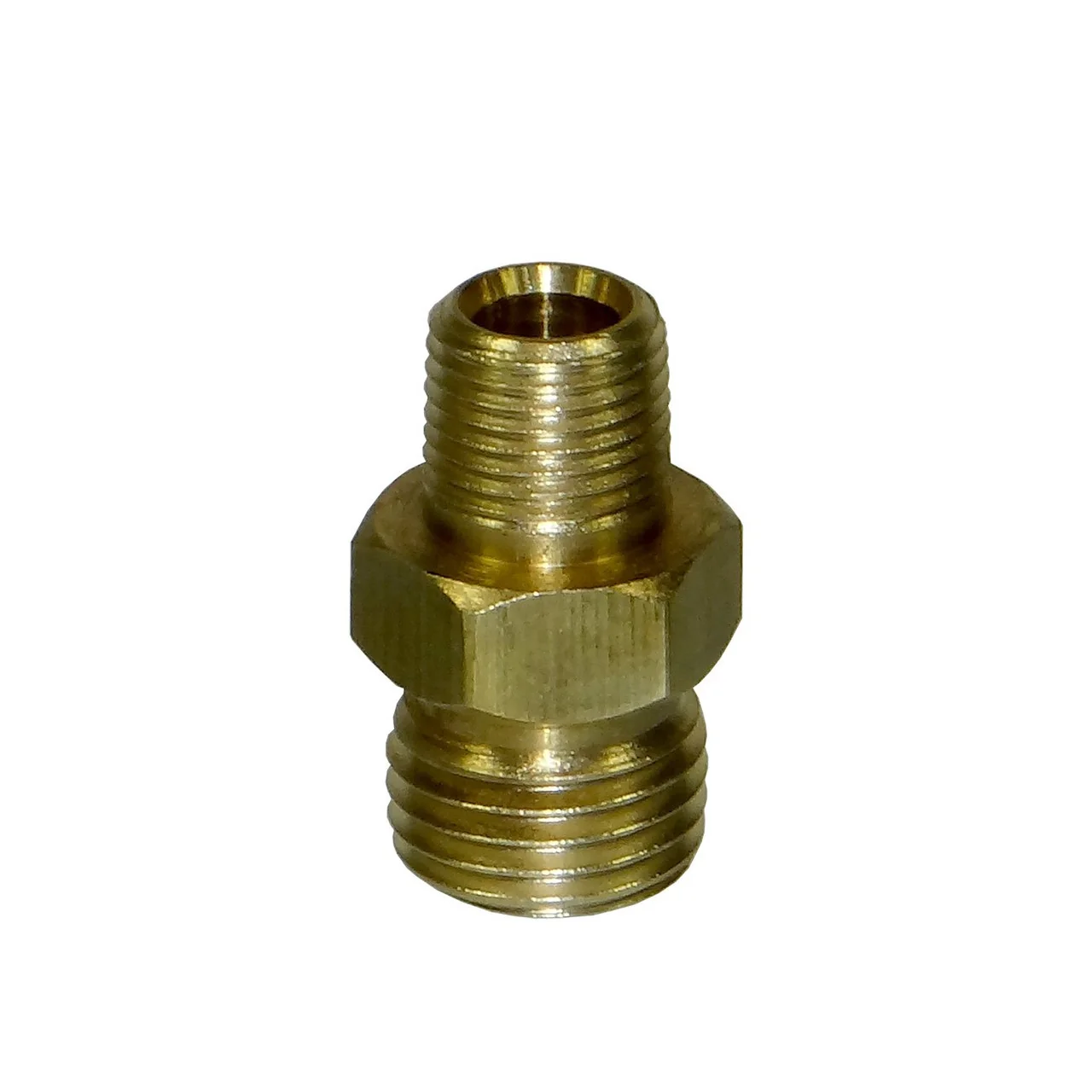 Brass Nipple 1/8" NPT x 1/4" NPS