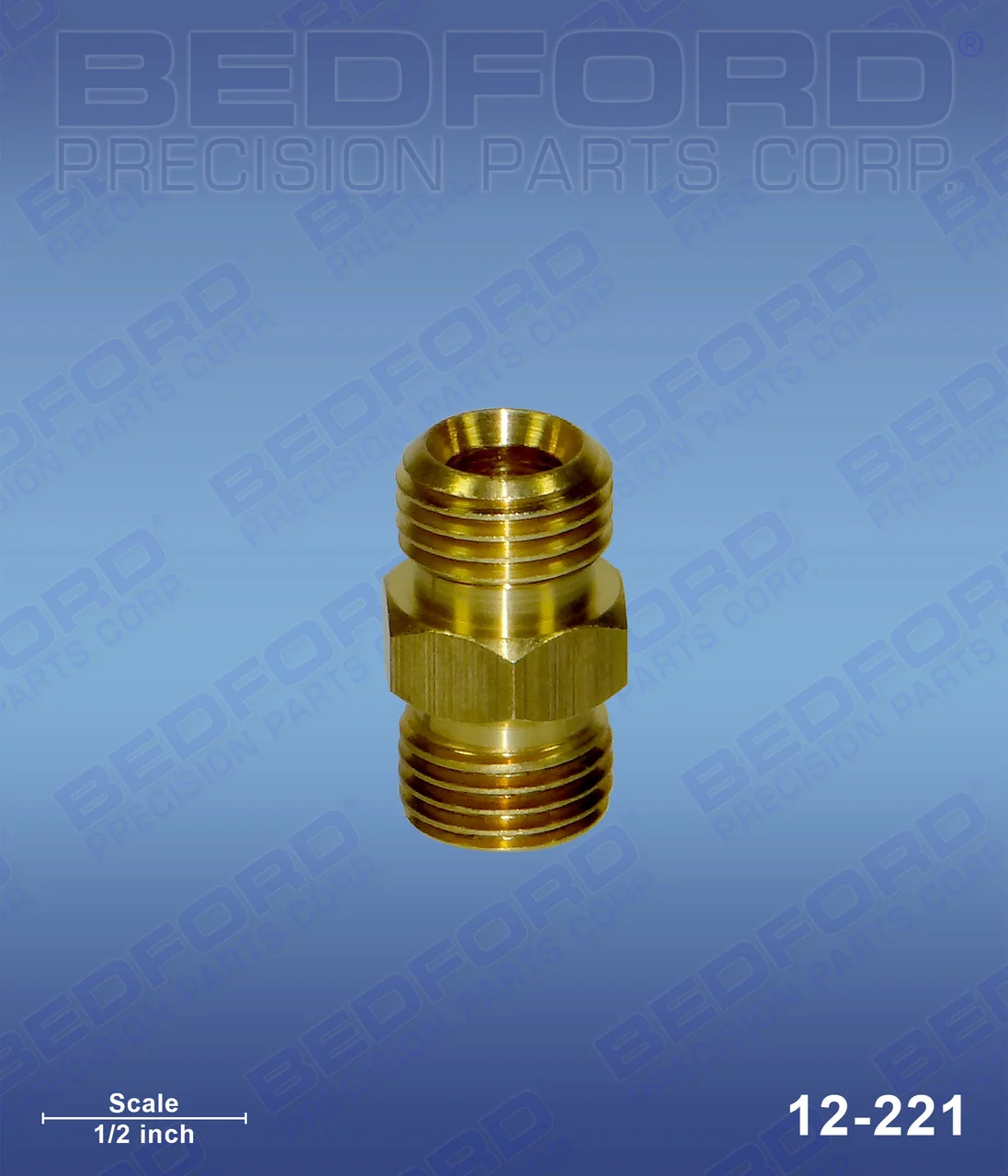Brass Nipple 1/4" NPS x 1/4" NPS