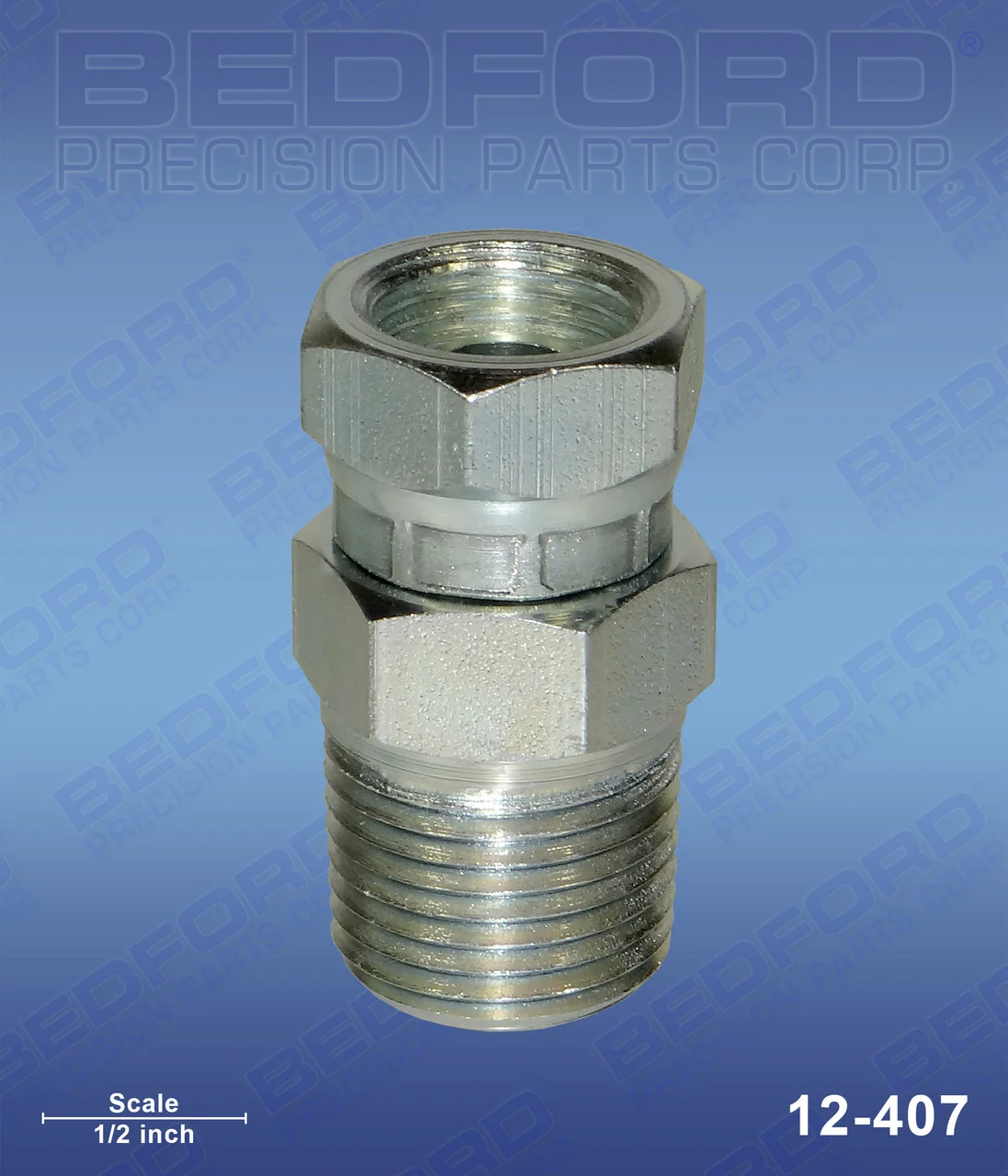 Swivel Adapter 1/2" NPT(m) x 3/8" NPS(f)