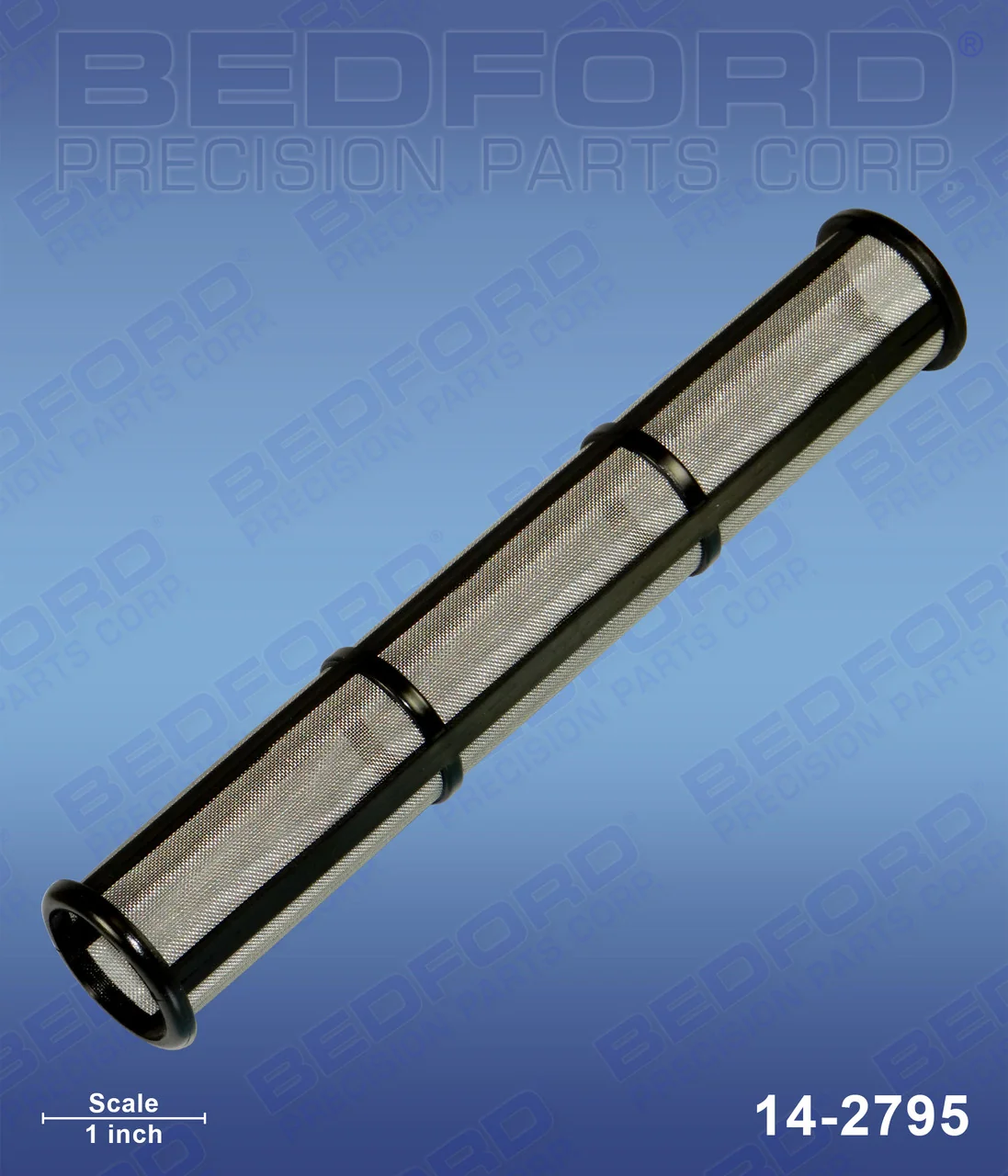 Outlet Filter, 60 Mesh, Long, Black