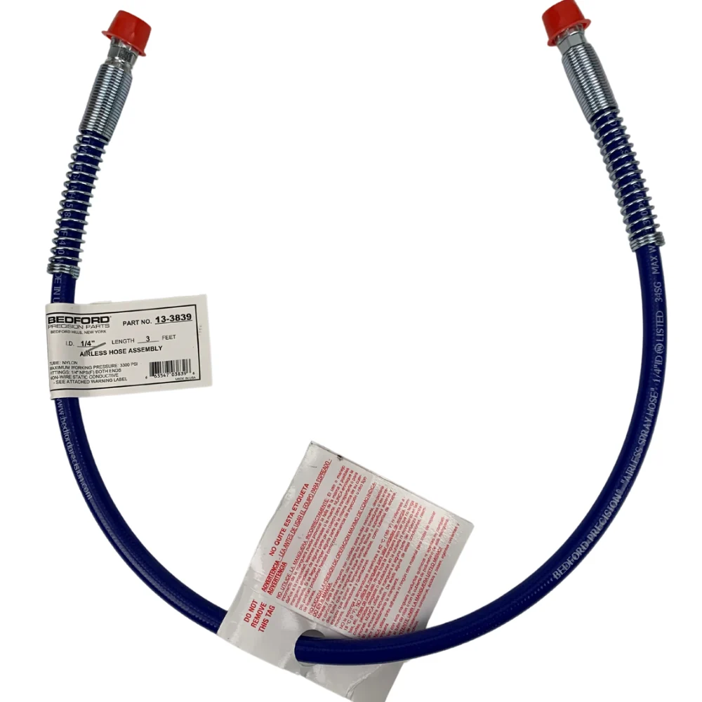3' x 1/4" Airless Hose Assy, 3300 PSI - Image 2