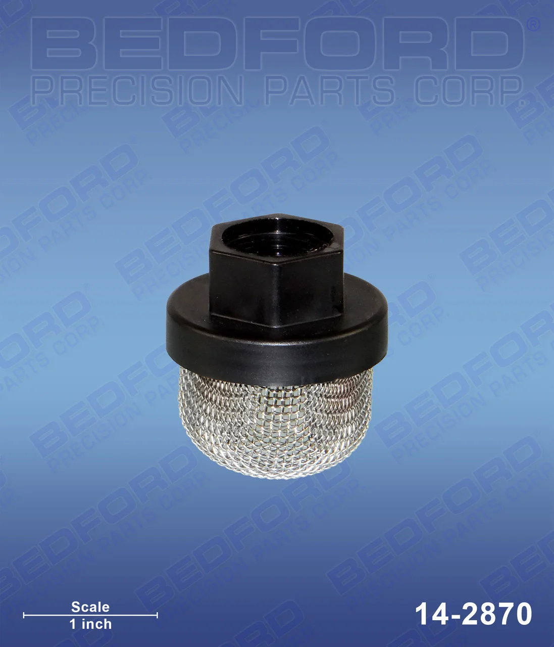 Inlet Strainer, 3/4" UNF Thread, 16 Mesh